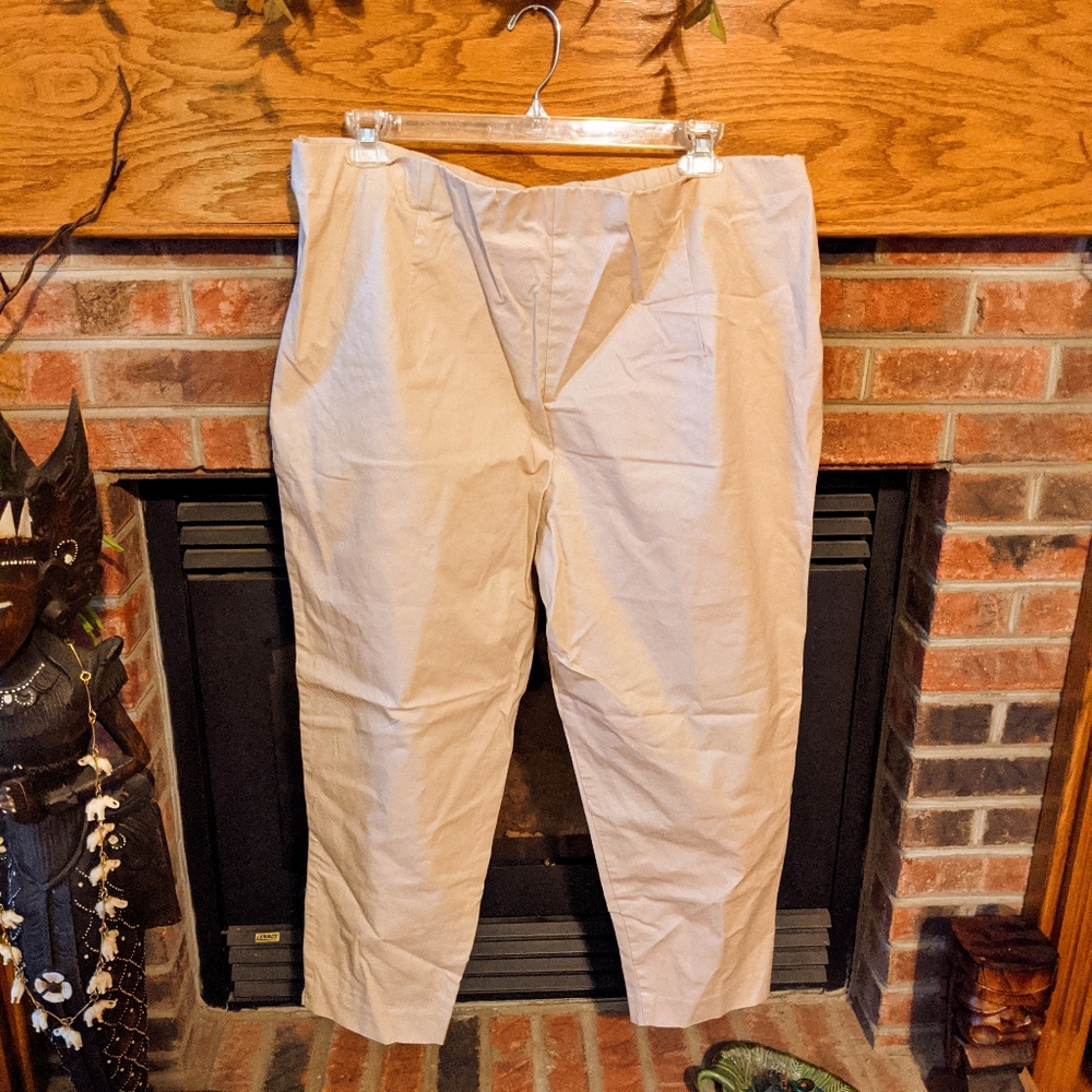 Jacqueline Smith brand Beige pants size 24W - Picture 2 of 2
